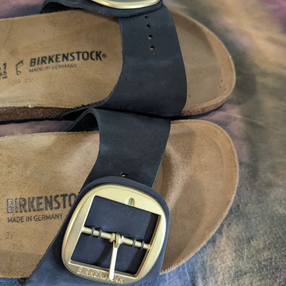 Birkenstock Madrid Big Buckle Sandals - Black EU 41/ L 10/ M 8 - Picture 5 of 9